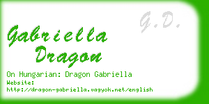 gabriella dragon business card